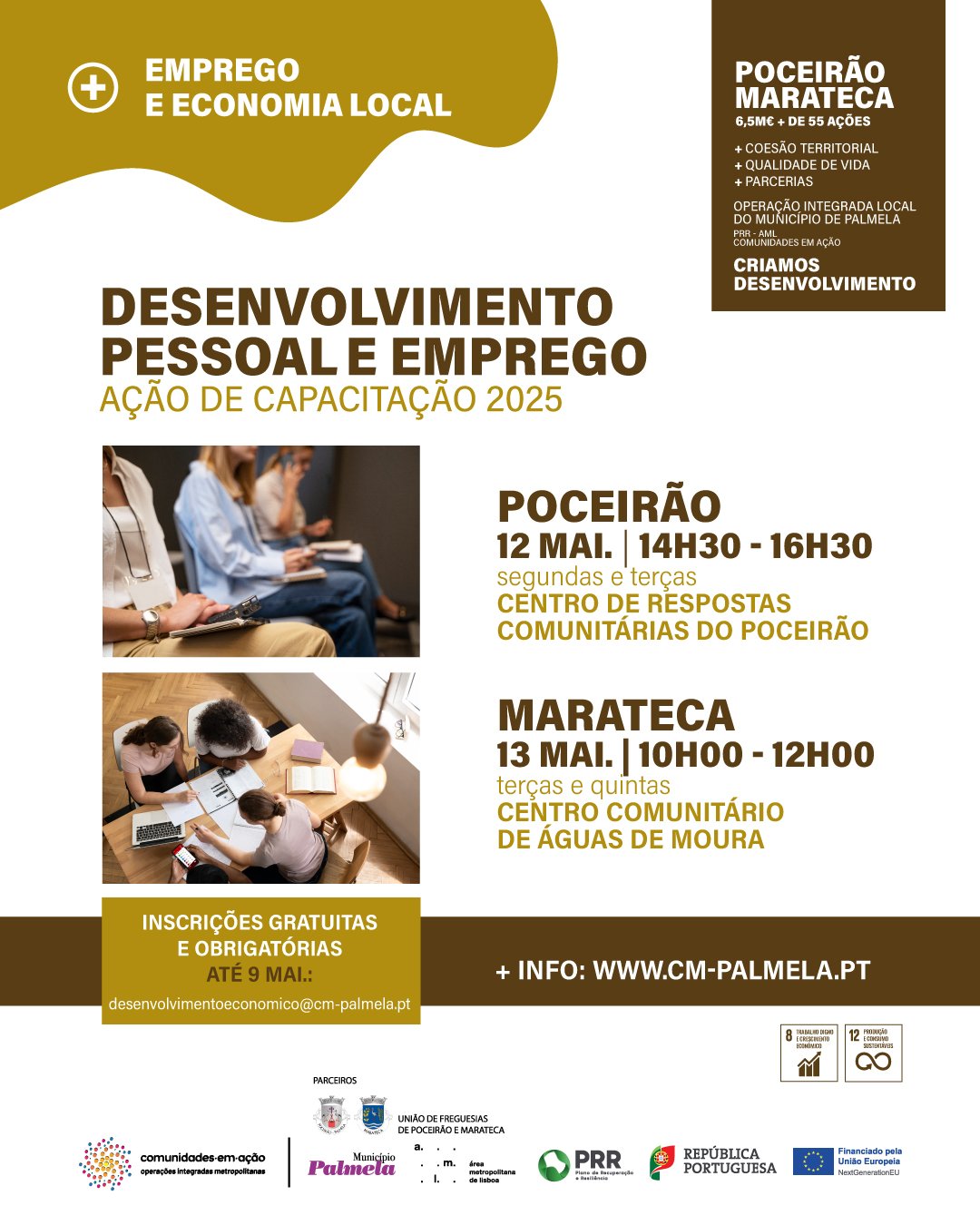 Imagem: Divulgação - Inscrições abertas até dia 9 para Ação de Capacitação com 25 horas em Palmela