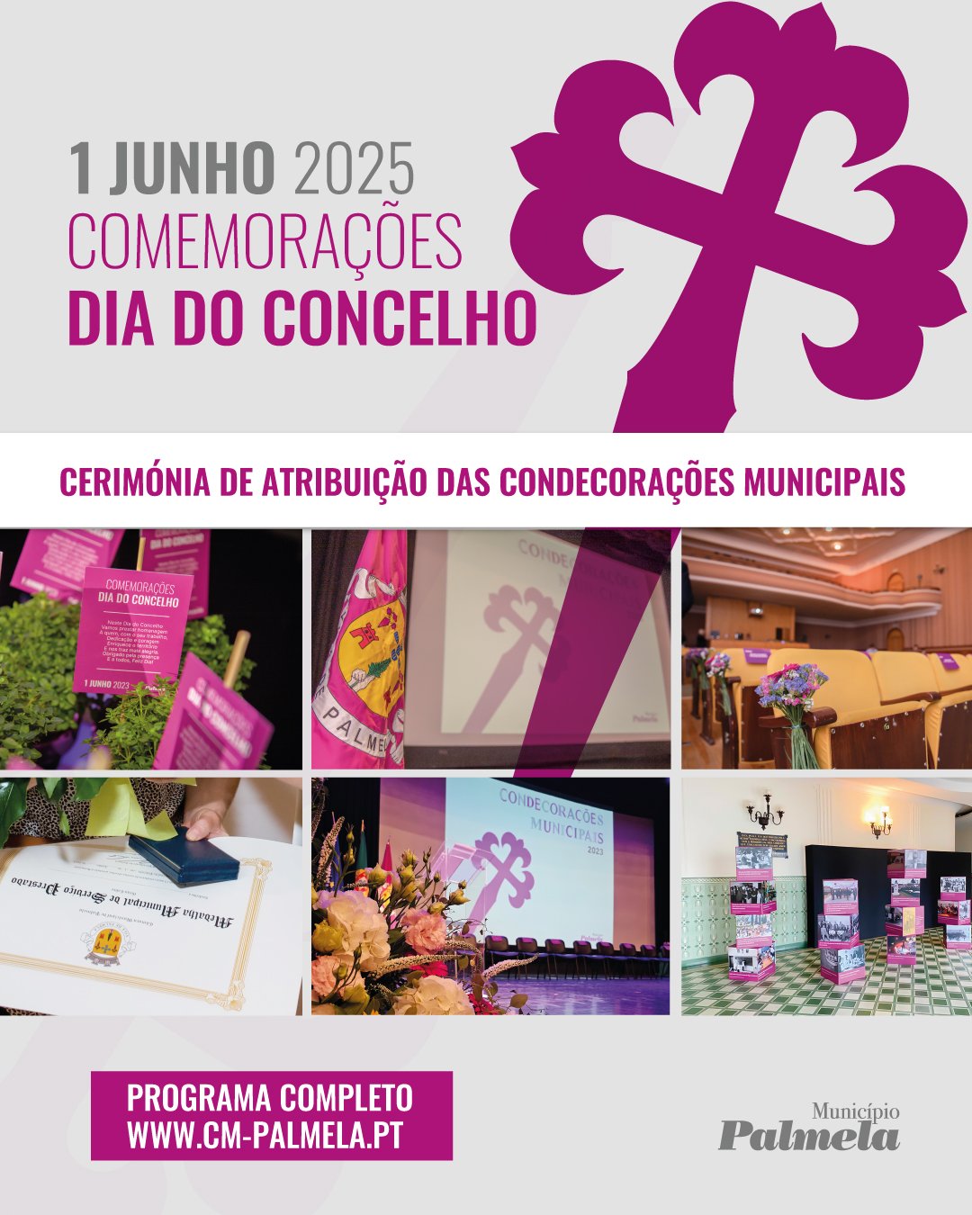 Imagem: Divulgação - Mais de 60 personalidades e entidades vão ser homenageadas em Palmela no Dia do Concelho