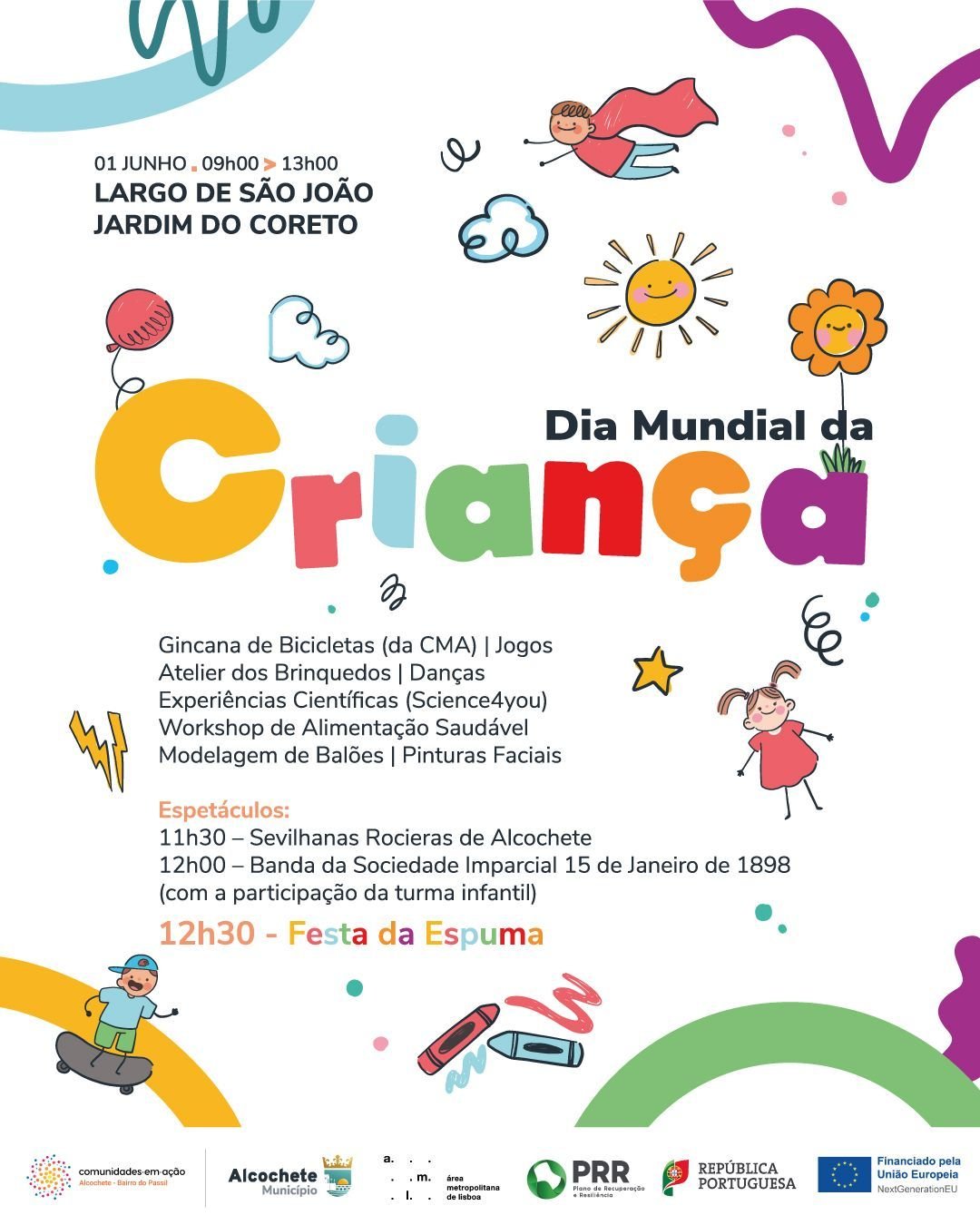 Imagem: Divulgação - Alcochete prepara cinco horas de celebração e diversão no Dia Mundial da Criança a 1 de junho